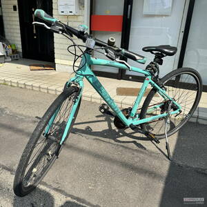 中古品★EOOAROO BIANCHI C sport スタイリッシュなデザイン 抜群の走行性能 MATTER CELESTE CK16 37-622 インチ28×1-5/8×1-3/8 700×35C