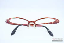 良品★F29 眼鏡市場 i-ATHLETE アイアスリート IA-408 メガネ メガネフレーム レッド×ブラック 56□17-140 度入り_画像2
