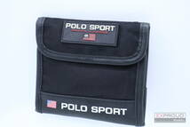 良品★Q49 POLO SPORT RALPH LAUREN　ポロスポーツ ラルフローレン トラベルウォレット 財布 ナイロン×ラバー 約11×13×1.5cm_画像1