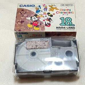 CASIO カシオ　ネームランド　テープ　18mm 未開封　ミッキー　ブラウン　廃盤品　長期保管品　レア　