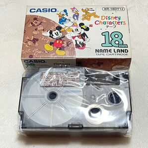 CASIO カシオ　ネームランド　テープ　18mm 未開封　ミッキー　ブラウン　廃盤品　長期保管品　レア　