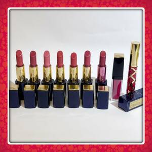 ESTEE LAUDER エスティローダー ★リップスティック、リップグロス9本セット★残量たっぷり★ピュアカラーエンヴィリップスティック