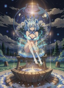 [11207], 回復術士のやり直し, セツナ, A4 アート ポスター イラスト 同人 美少女 ファンアート アニメ