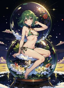 [10931], マクロスF, ランカ・リー, A4 アート ポスター イラスト 同人 美少女 ファンアート アニメ