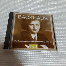 ● ヴィルヘルム・バックハウス,WILHELM BACKHAUS COMPLETE BRITISH ACOUSTIC RECORDINGS 1908-25(UK/Pearl:GEMS 0102 NM 2CD_画像1