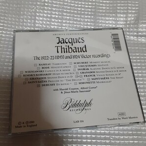 ● biddulph lab 014 ジャック・ティボー jacques thibaud 1922-24 recordings HMV VICTORの画像2