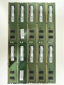 SAMSUNG MICRON PC4-2666V 4GB DDR4 10枚セット デスクトップ PC用メモリ