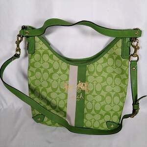 COACH Coach shoulder bag 13193 one shoulder 2way handbag signature men's lady's KC1102