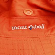 K) mont-bell モンベル ハット 帽子 オレンジ系 アウトドア Lサイズ 頭周り58～60㎝ C2108_画像8