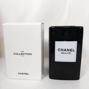 CHANEL シャネル BEAUTE ブラシポット ノベルティ 非売品 コレクション 箱あり 高さ12㎝ 縦横7.4×7.4㎝ KC2504