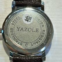 A) YAZOLE 腕時計 クオーツ ビジネス時計 メンズ レディース 動作未確認 C2806_画像6