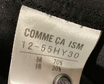 COMME CA ISM コムサイズム　レディース シルク シャツ　 ドレスシャツ　 ブラック　クリーニング済　ブラック　 黒　絹　シルク70%_画像2