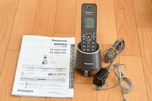 Panasonic コードレス電話機　VE-GZS10DL　取扱説明書付　色：ブラウン