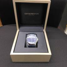 #3658 腕時計 EMPORIO ARMANI エンポリオ アルマーニ ARS-3011 メンズ オートマ 自動巻 ネイビー 出品時稼働品 中古品 保管品_画像6