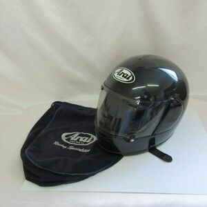 re0301【100】Arai アライ　ASTRO　FS　フルフェイスヘルメット　57.58　CM　ブラック系　※キズ・汚れ等有り。内側劣化有り。現状品