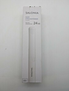 動作品 SALONIA サロニア ダブルイオン ストレートヘアアイロン 24mm SL-004SW （ホワイト）白 WHITE