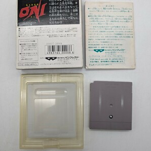 1円スタート 鬼忍降魔録 おに ONI きにんこうまろく バンプレスト BANPRESTO 箱.取扱説明書付き GB GAME BOY ゲームボーイ ソフト カセットの画像2