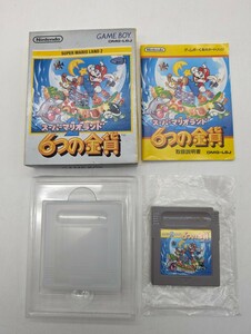 1円スタート スーパーマリオランド2 6つの金貨 SUPER MARIO LAND 2 箱・取扱説明書付き レトロ GB GAME BOY ゲームボーイ ソフト カセット