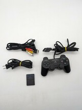 動作品 PS2 本体 箱 コントローラーメモリーカード 説明書 セット SONY ソニー PlayStation2 SCPH-10000 プレステ2 ブラック 黒 BLACK_画像8