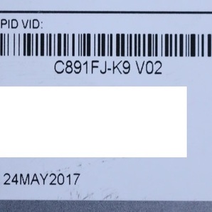 在庫!!中古【シスコ CISCO C891FJ-K9 V02】サービス統合型ルータ３点 アダプタ１点のみ 2017年製 現状!! 管24ざ278の画像5