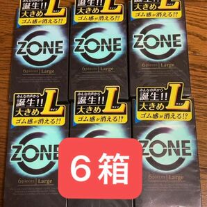 【簡易梱包】ジェクス コンドーム ZONE ゾーン Lサイズ　large 6個入　6箱【値引不可】