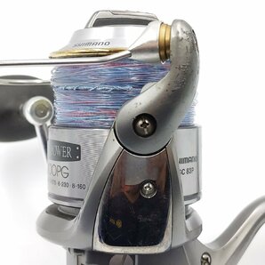 (管83581)Shimano シマノ ツインパワー 8000PG SC83P スピニングリール ジギング 青物の画像5