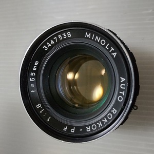 ●[ジャンク品] ミノルタ Minolta Auto Rokkor PF 55mm F1.8 3447538