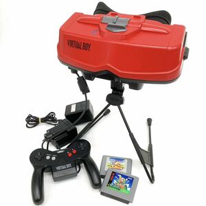 動作品 Nintendo 任天堂 VIRTUALBOY バーチャルボーイ 本体 コントローラー マリオズ テニス 他 alp岩0221