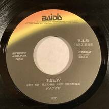 シングル盤(プロモ EP)〓KATZE(カッツェ)『TEEN』『CHEEK TIME』〓美品！_画像3