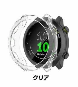 【新品】GARMIN ガーミン ForeAthlete 55 フォアアスリート55 ケース カバー ソフト TPU 落下 衝撃 吸収 簡易着脱 薄型 軽量 クリア E476