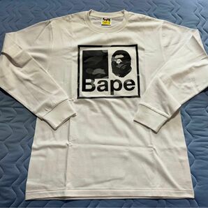 新品　未着用　A BATHING APE BAPE マイロ 長袖Tシャツ ロンTシャツ アベイシングエイプ　 Lサイズ