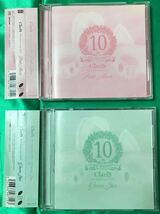 【ベスト盤CD/2枚セット】クラリス　ClariS ClariS 10th Anniversary BEST 「Green Star」＋「Pink Moon」帯付き中古CD_画像1