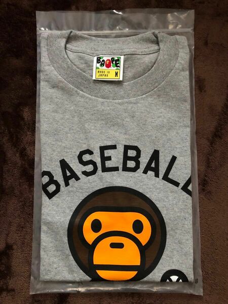 ☆新品未開封☆ A・BATHING APE Tシャツ sizeM 正規品 マイロ 野球