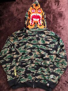 A・BATHING APE タイガーカモ パーカー sizeL 美品 正規品