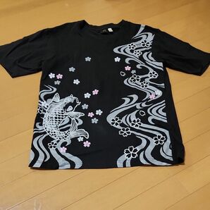 黒　ブラック　Tシャツ　粋　メンズ　M