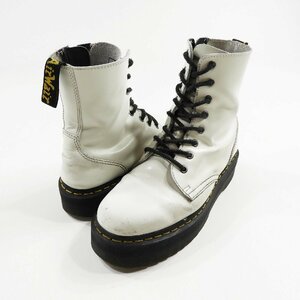 Dr.Martens ドクターマーチン JADON 8ホールブーツ ホワイト size UK7 #16996 パンク ロック アメカジ サイドジップ レースアップ レザー