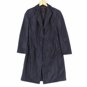 ANTEPRIMA Anteprima шелк Пальто Честерфилд темно-синий Италия производства size 42 #17044 красивый . режим внешний женский 