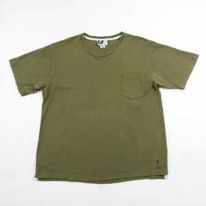 ENGINEERED GARMENTS エンジニアードガーメンツ 半袖 クロスネック ポケットTシャツ オリーブ size XL #17297 送料360円 アメカジ