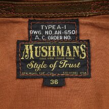 THE FEW × MUSHMANS マッシュマンズ A-1 フライトジャケット size 36 #17551 フュー レザージャケット アメカジ バックペイント_画像3