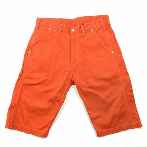 児島ジーンズ ショーツ オレンジ Size 32 #17442 アメカジ カジュアル ハーフパンツ