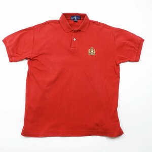 POLO RALPH LAUREN ポロ ラルフローレン 半袖 ポロシャツ レッド size S #17604 アメカジ トップス コットン