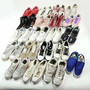 スニーカー まとめ売り #17783 レディース セット 卸 業者 フリマ アディダス バンズ puma プーマ コンバース ラルフローレン NIKE ナイキ