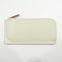 未使用 _Fot フォート 0308al stitch wallet long レザー ロングウォレット アイボリー #17922 送料360円 Fot 本革 財布 ステッチ_画像3