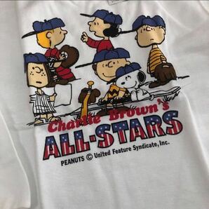 新品タグ付き☆Familiar スヌーピー トレーナー 130サイズ Tシャツ 90s ヴィンテージ 半袖Tシャツ 白 の画像2