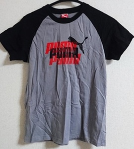 150㎝ PUMA プーマ 半袖 Ｔシャツ グレー×黒