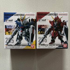 FW GUNDAM CONVERGE #24 ライジングフリーダムガンダム イモータルジャスティスガンダム ガンダムコンバージ24 ガンダムSEED FREEDOM