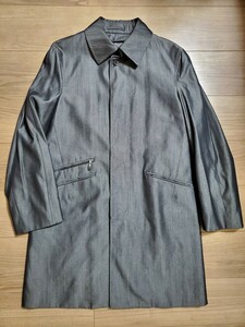 美品　CHESTER BARRIE ステンカラーコート　ライナー付き　春秋　ウール100％　薄手　 日本製　S