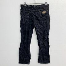 中古 古着 Wrangler カウボーイ ロングパンツ W36 ラングラー ビッグサイズ ブラック コットン メキシコ製 古着卸 アメリカ仕入 2403-217_画像4