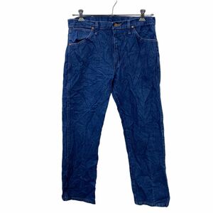 中古 古着 Wrangler デニムパンツ W34 ラングラー ブルー コットン 古着卸 アメリカ仕入 2403-171