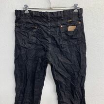 中古 古着 Wrangler カウボーイ ロングパンツ W36 ラングラー ビッグサイズ ブラック コットン メキシコ製 古着卸 アメリカ仕入 2403-217_画像5